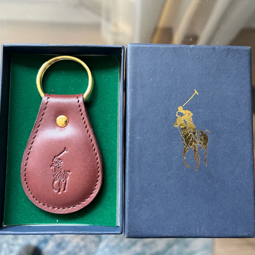 Polo Ralph Lauren Leather Key Fob